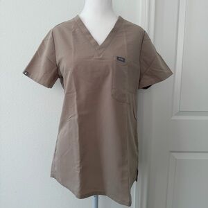 Preowned FIGS Catarina One-Pocket Scrub Top, Sz S - Boulder